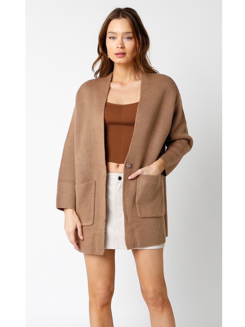 Front Pocket Cardigan Ruby and Jenna