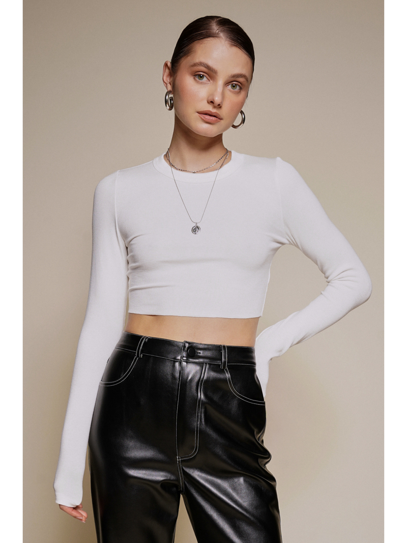 Soft Ribbed Crop Top – Ruby and Jenna