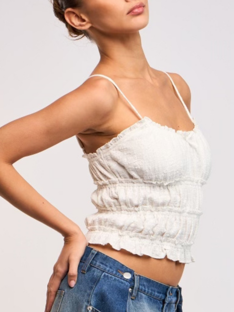 Cropped Bow Front Tank