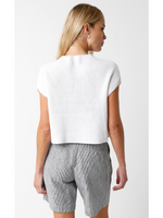 Pocket Front Sleeveless Sweater top