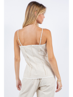 Sleeveless Top With Adjustable Straps