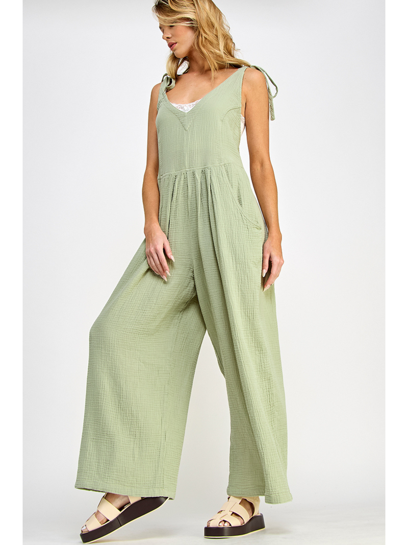 Relaxed bodice jumpsuit