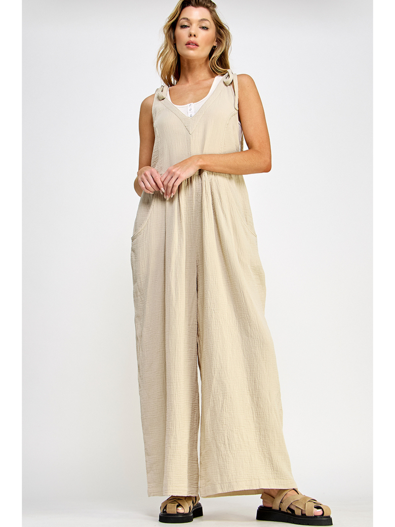 Relaxed bodice jumpsuit
