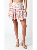 Lace Ruffle Skirt