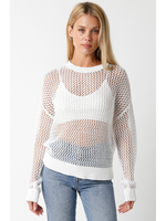 Long Sleeve Crochet Sweater