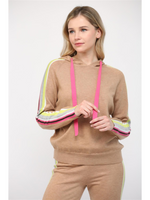 Stripe Hooded Sweater