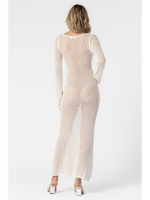 Crochet Long Sleeve Maxi Dress