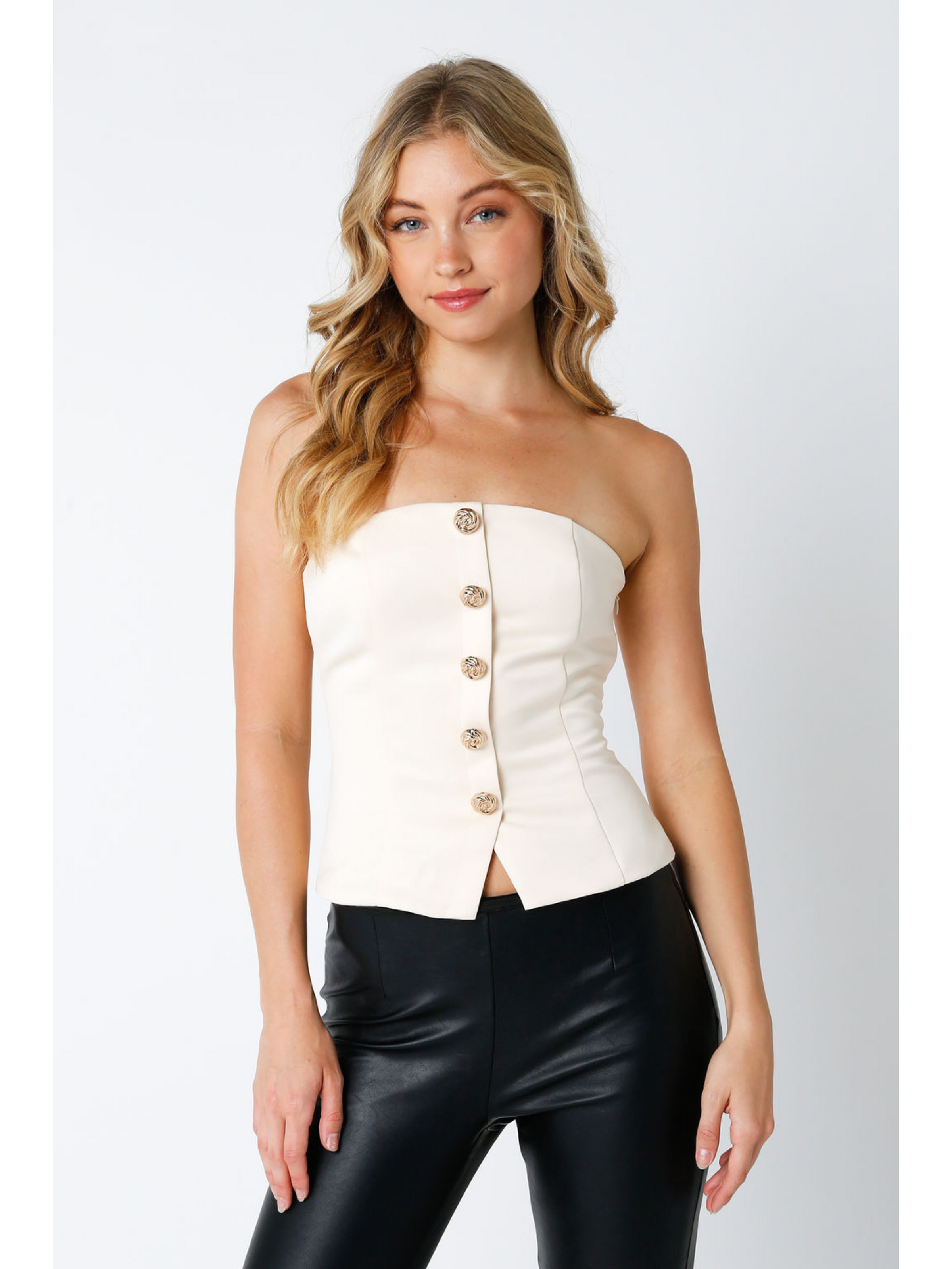 Button Front Corset Top – Ruby and Jenna