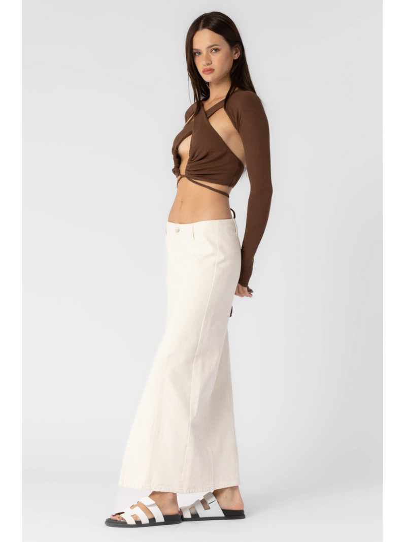 Long Skirt With Front Slit