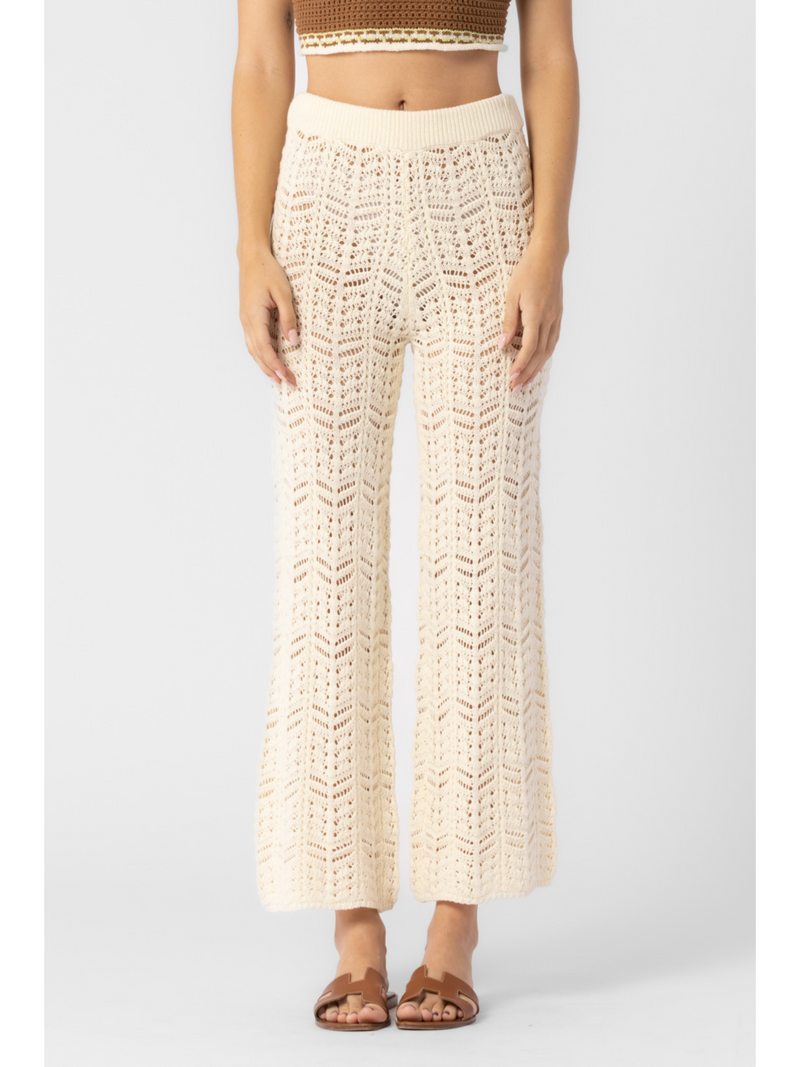 Knitted Cotton Crochet Pants