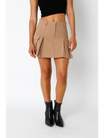 Pleated Cargo Mini Skirt