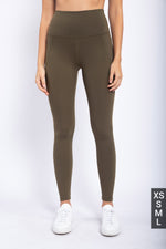 Tapered Band Essential Solid Highwaisted Legging