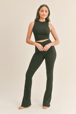 Wide Band With Flare Bottom Pant